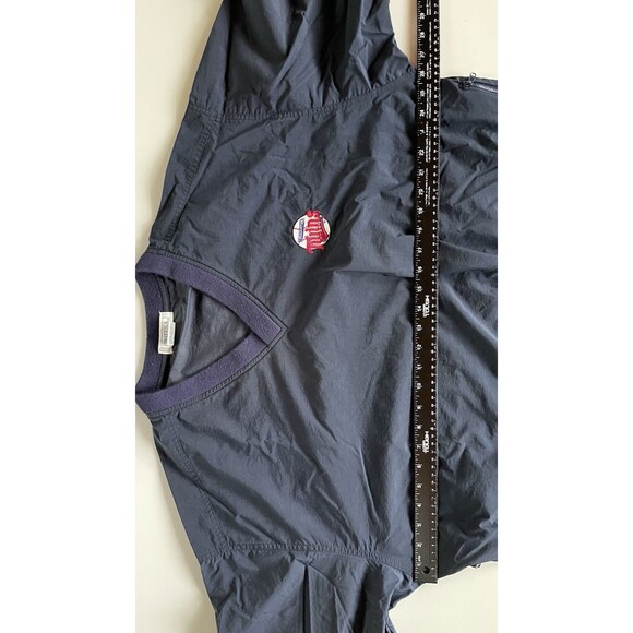 XL Vintage Minnesota Twins V-Neck Pullover Windbreaker with Zip Pockets - Picture 7 of 8